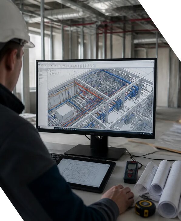 Создание BIM модели инженерных сетей для объектов в Каменске-Шахтинском